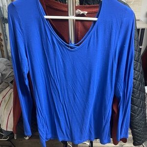 Royal blue stretch top